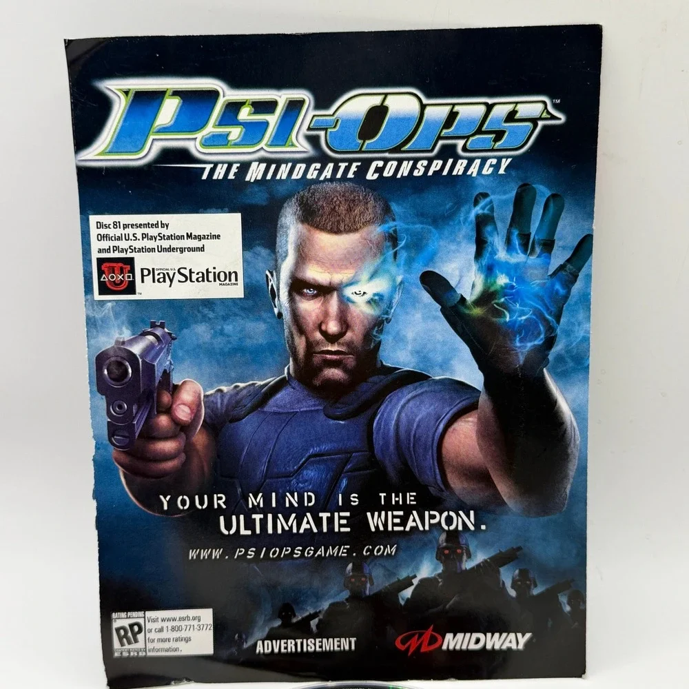 Sony‎ PlayStation 2 OPM Demo Disc 81 Psi-Ops Transformers Retro PS2 Gaming Rare